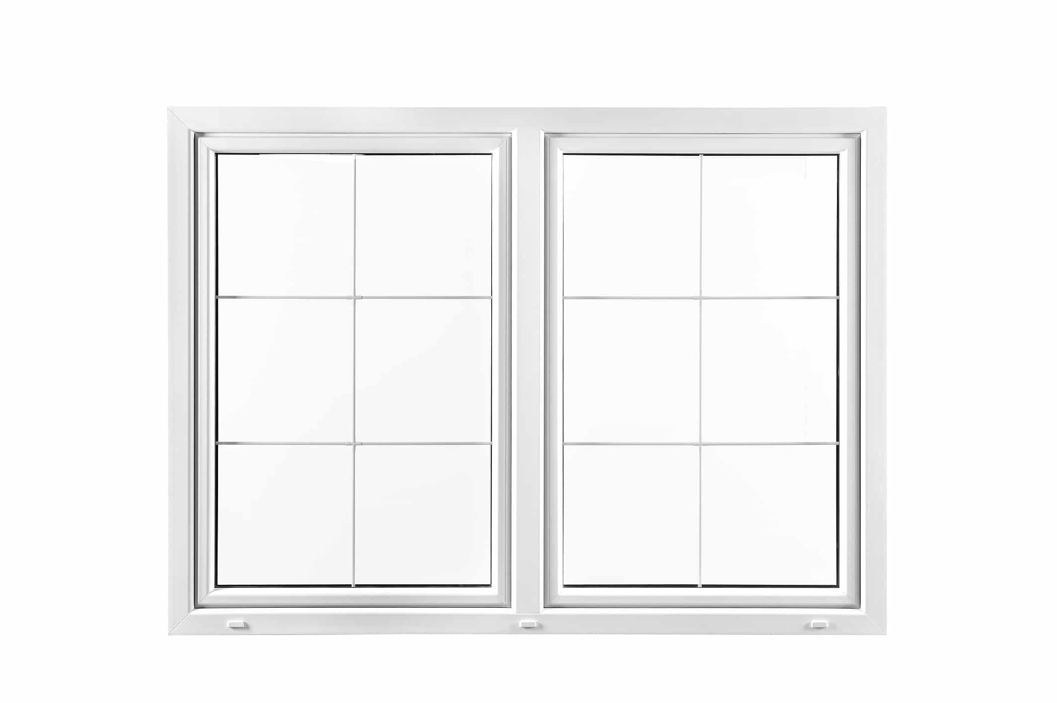 Zweiflügeliges Fenster mit DrehKippflügel und