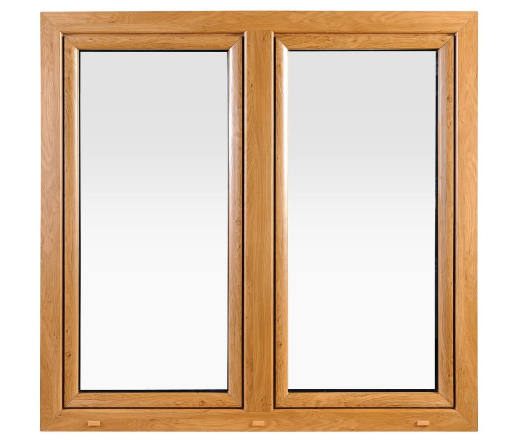 Zweiflügeliges Fenster mit DrehKippflügel und Kippflügel