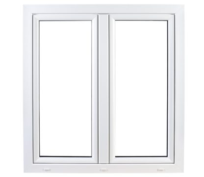 F2 Fenster 2-flügliges Kunststofffenster Stulpfenster Weiß Dreh Dreh-Kipp mit Stulp 