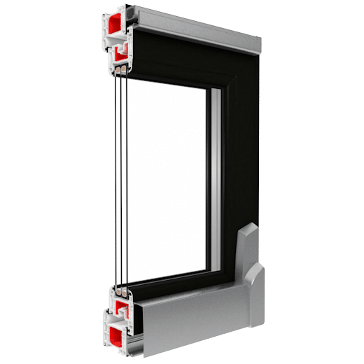 schwarzbraun - Fensterglück.de - Onlineshop für Fenster, Türen und