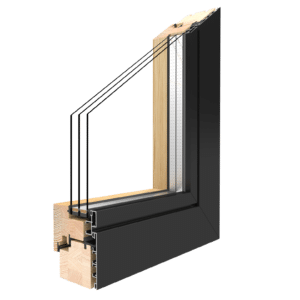 Holz-Aluminium-Fenster modern und natürlich