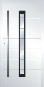 Greendoors Premium Aluminium Haustür Model-343-RAL-9016