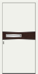 Greendoors Premium Aluminium Haustür Model-344-RAL-9016