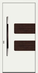 Greendoors Premium Aluminium Haustür Model-345-RAL-9016